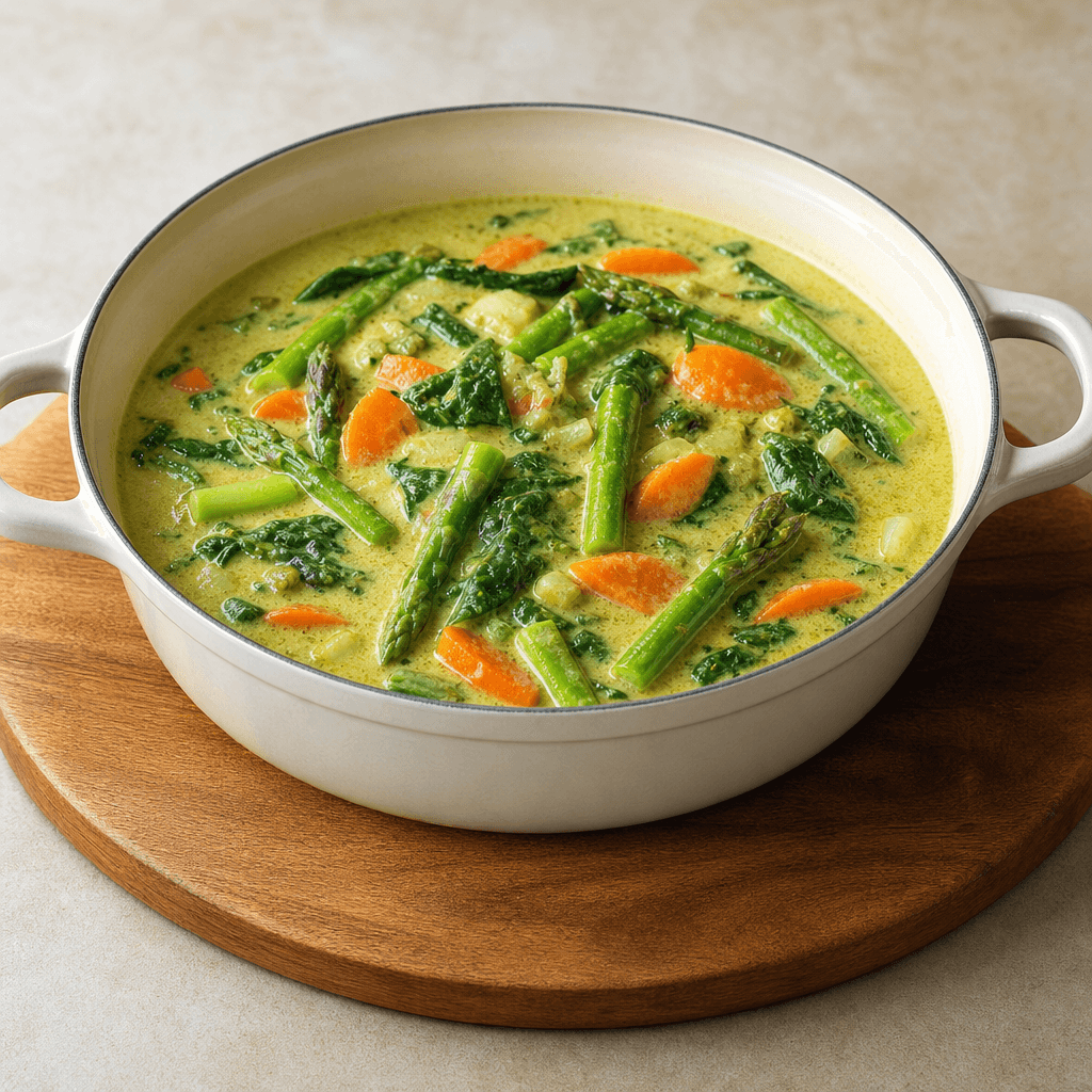 Thai Green Curry with Spring Vegetables
