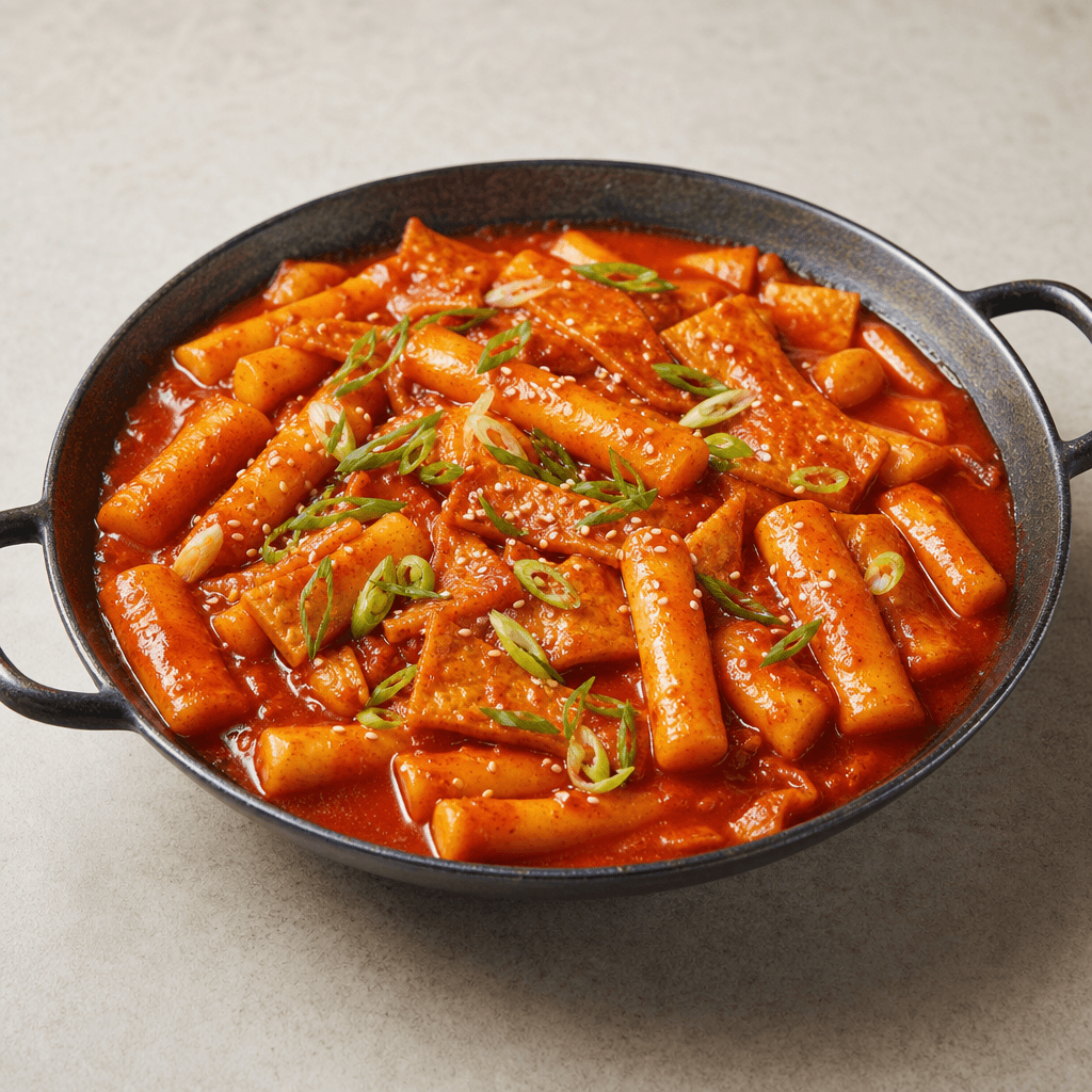 Tteokbokki (Korean Spicy Rice Cakes)