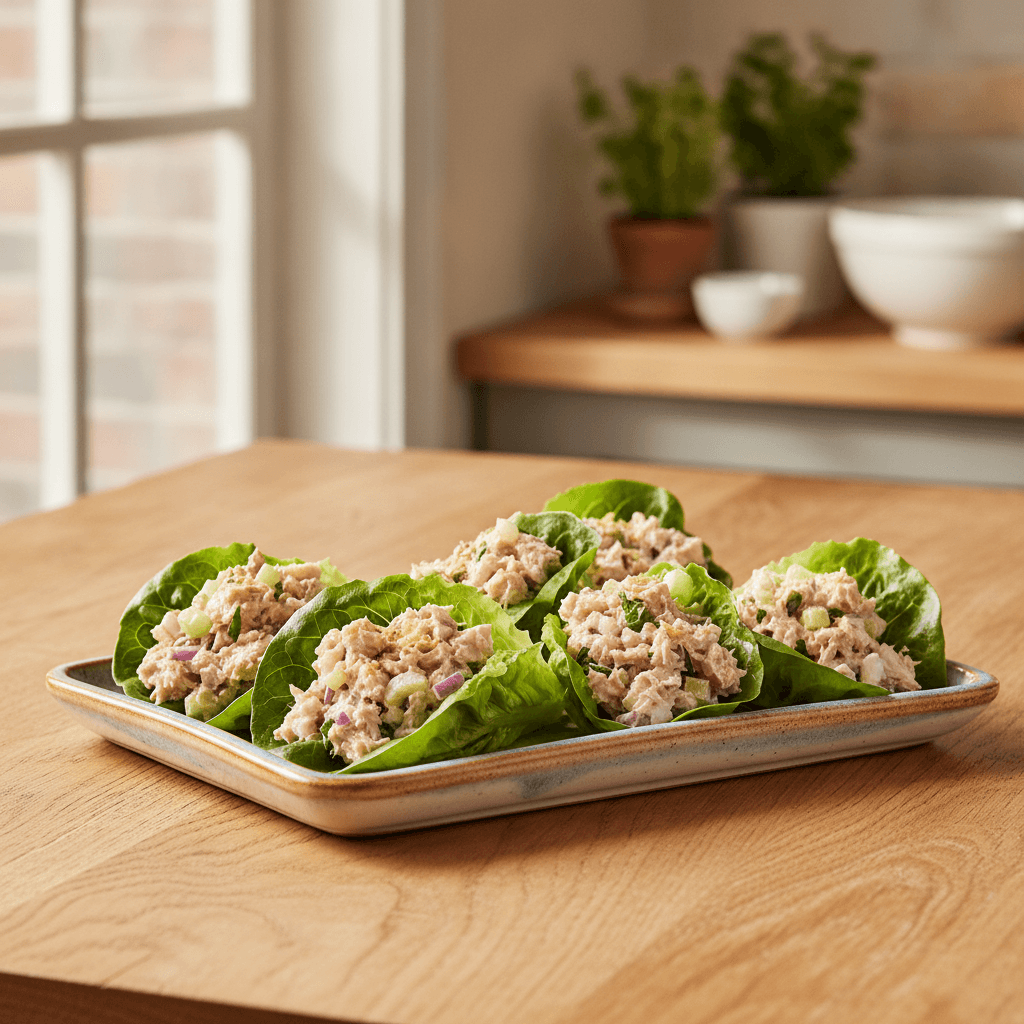 Tuna Salad Lettuce Wraps
